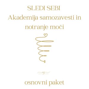 Akademija Sledi sebi - osnovni paket - plačilo v enkratnem znesku